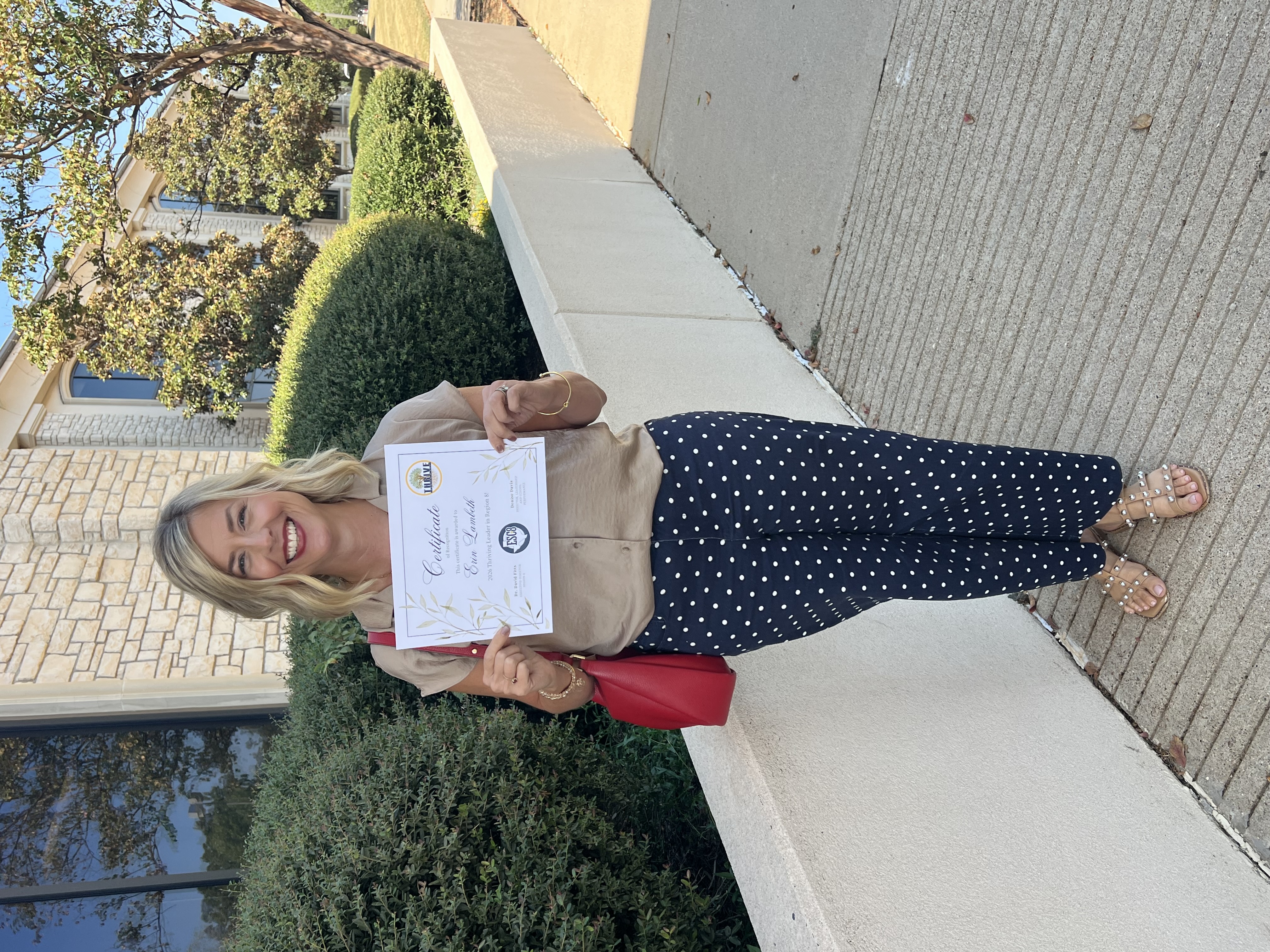 Mrs. Lambeth Recognized as a Thriving Leader at Region 8