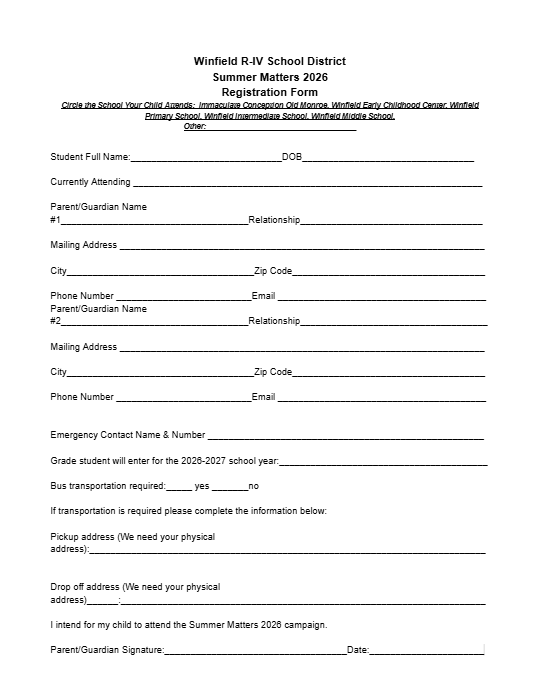 Summer Matters Enrollment Ends Tuesday, May 5, 2026