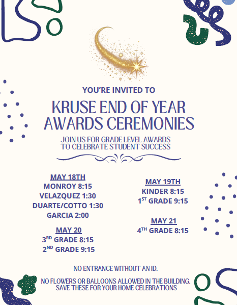 Kruse End of Year Awards