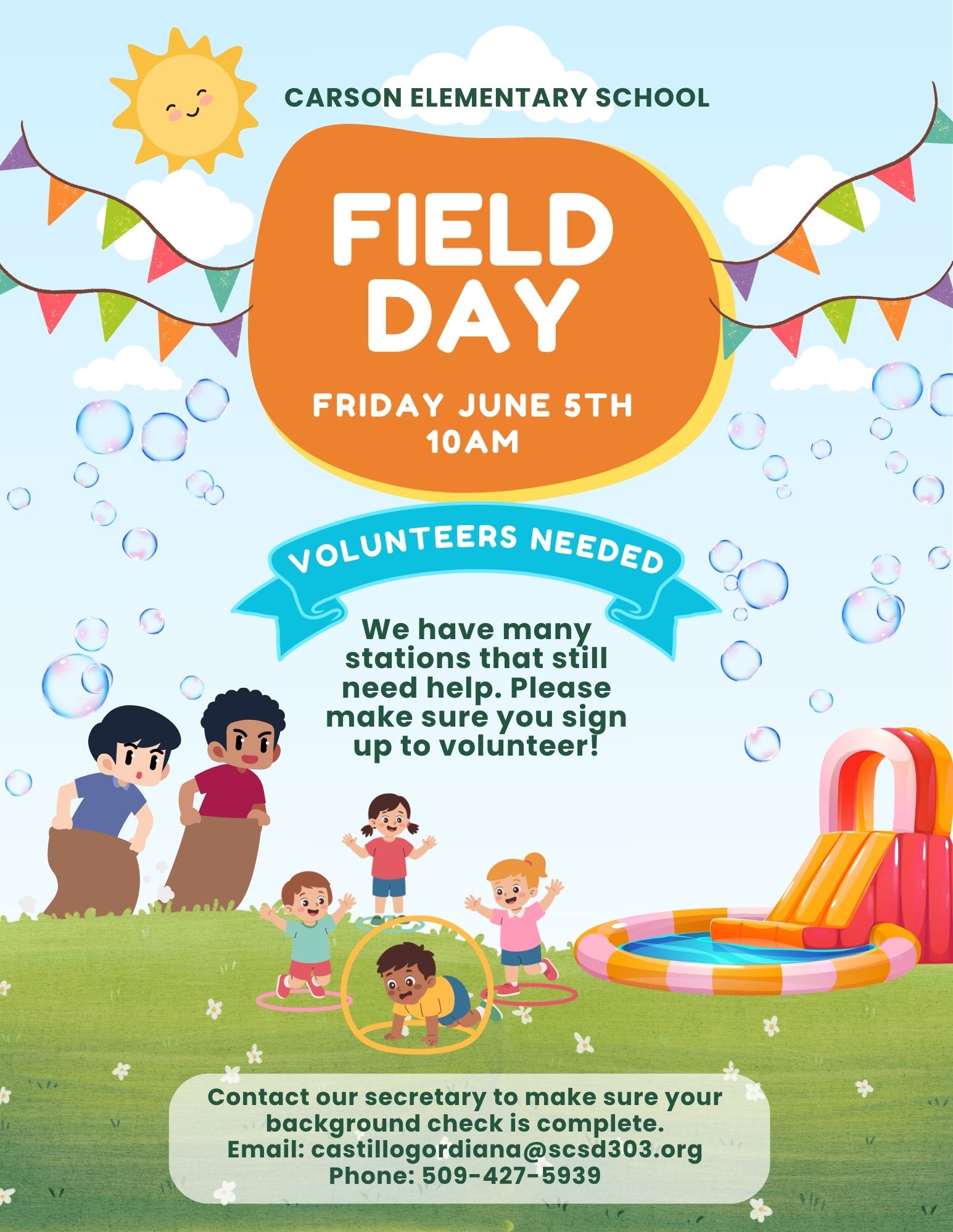 Volunteer Still Needed for Field Day