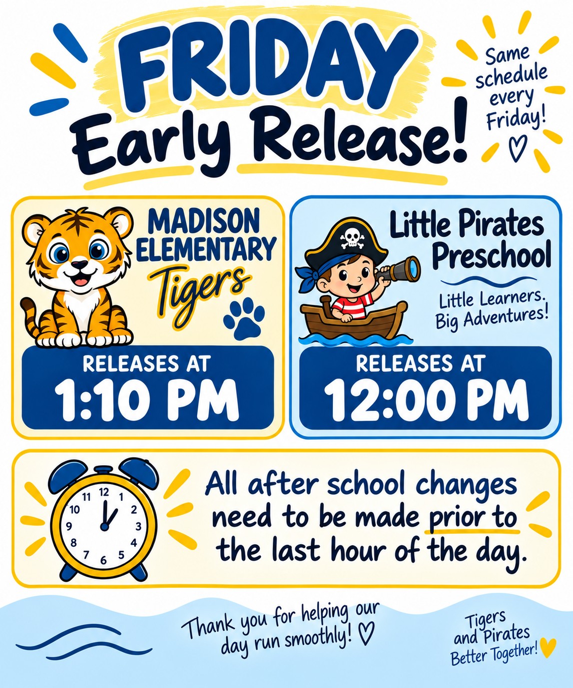 Friday-Early Release