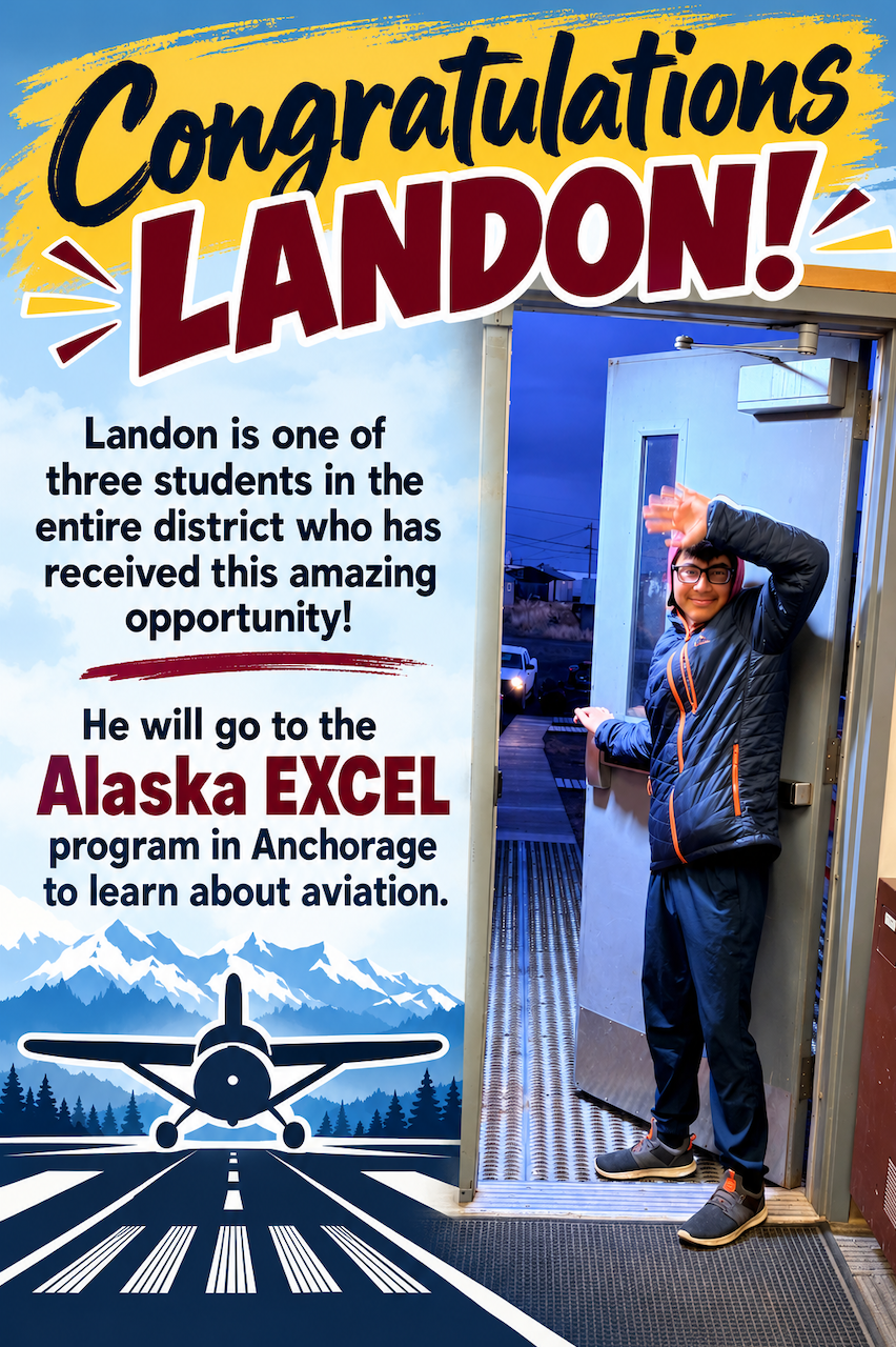 Landon Headed to Alaska EXCEL, Anchorage