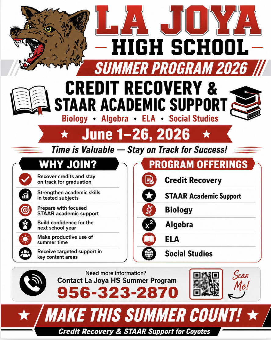 LJHS Summer 2026 Academic Support