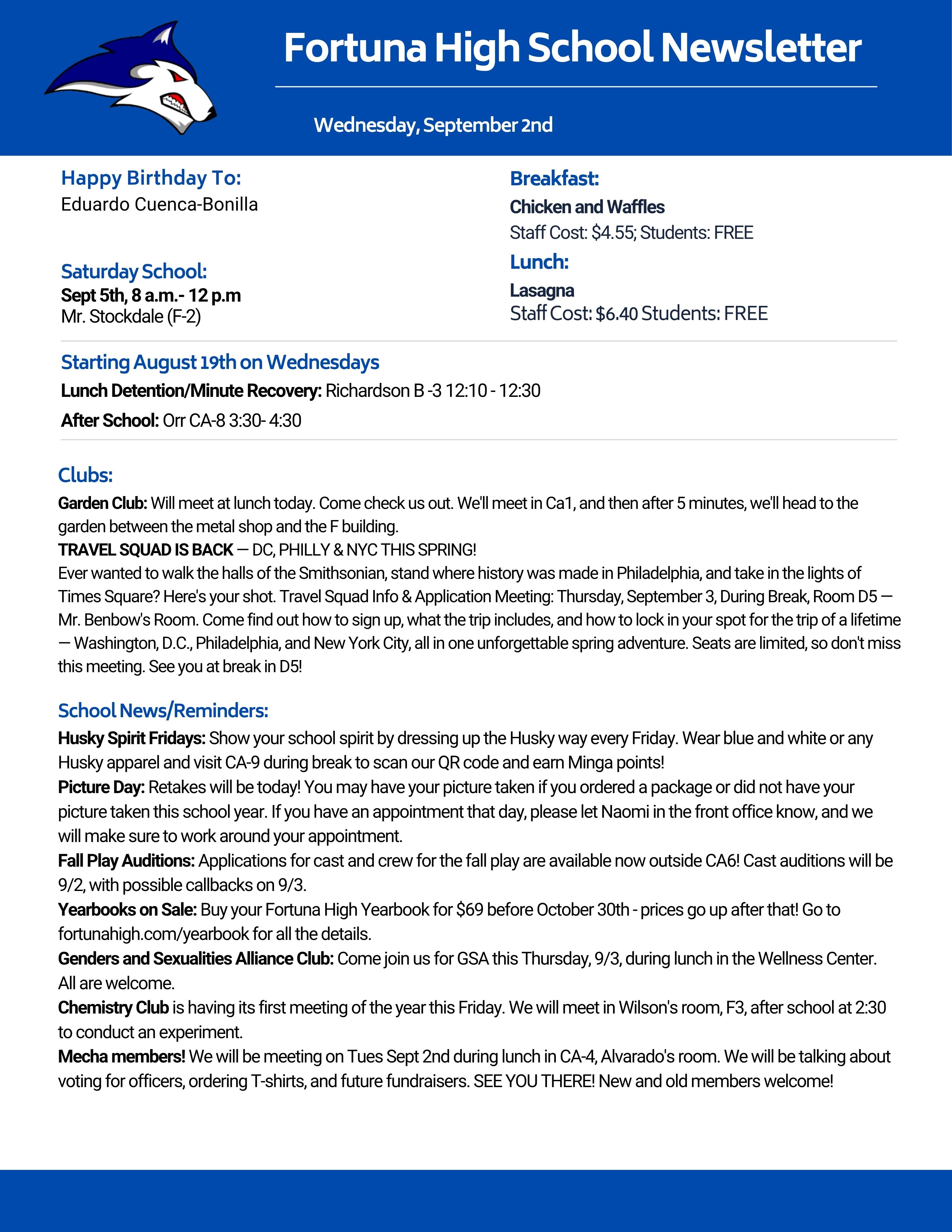 Bulletin 09/02/2026