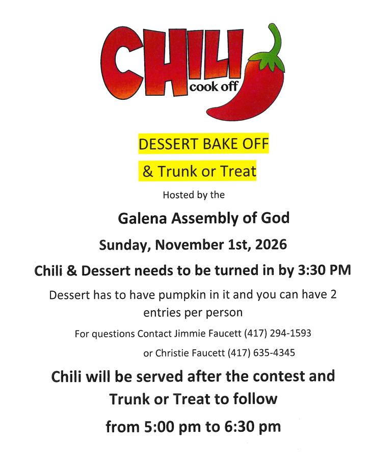 Chili Cookoff and Dessert Competition
