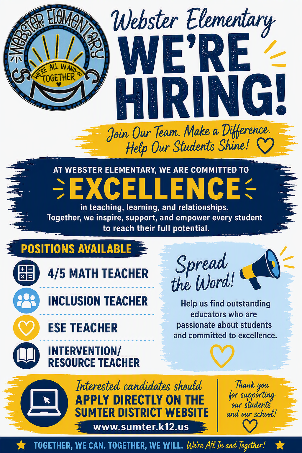 Hiring for Multiple Positions!