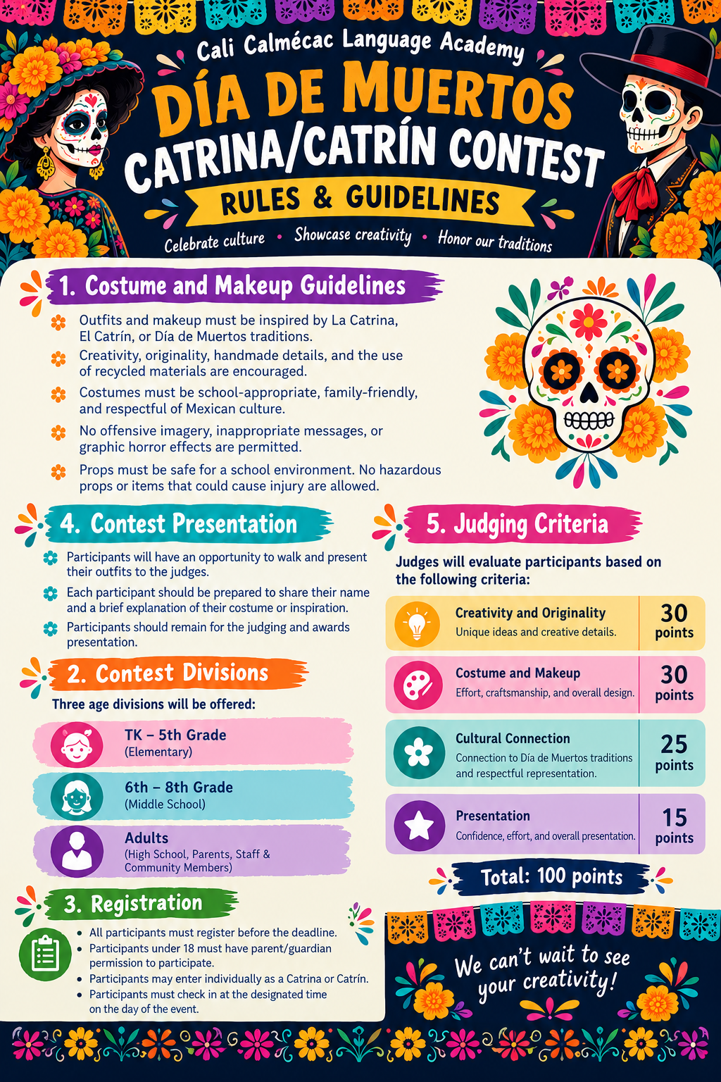 Día de Muertos Catrina/Catrín Contest – Rules & Guidelines
