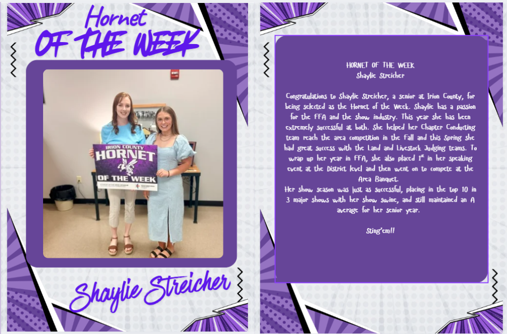 HORNET OF THE WEEK