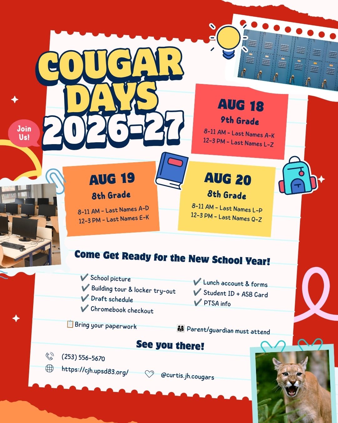 🐾 Gearing up for Cougar Days 🐾