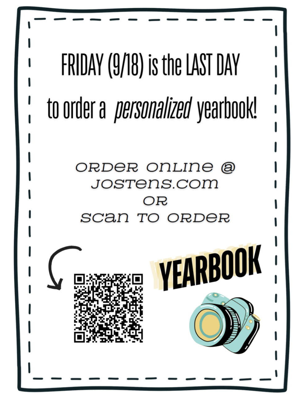 Yearbook Reminder
