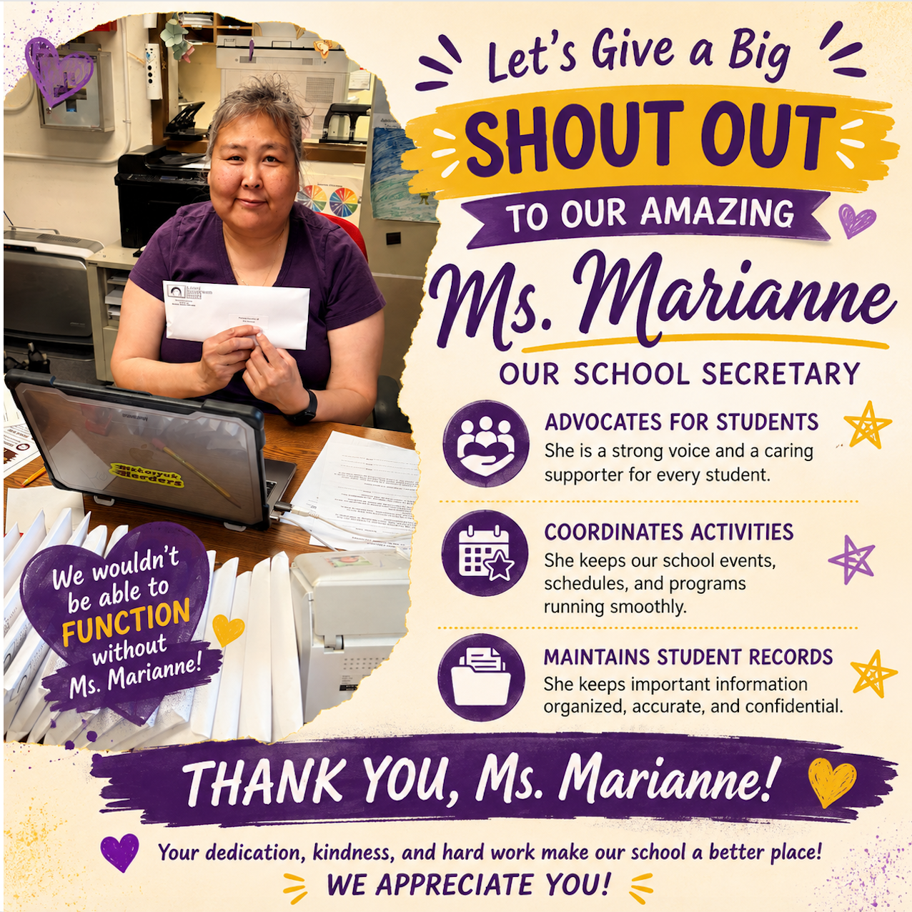 Shout Out - Ms. Marianne