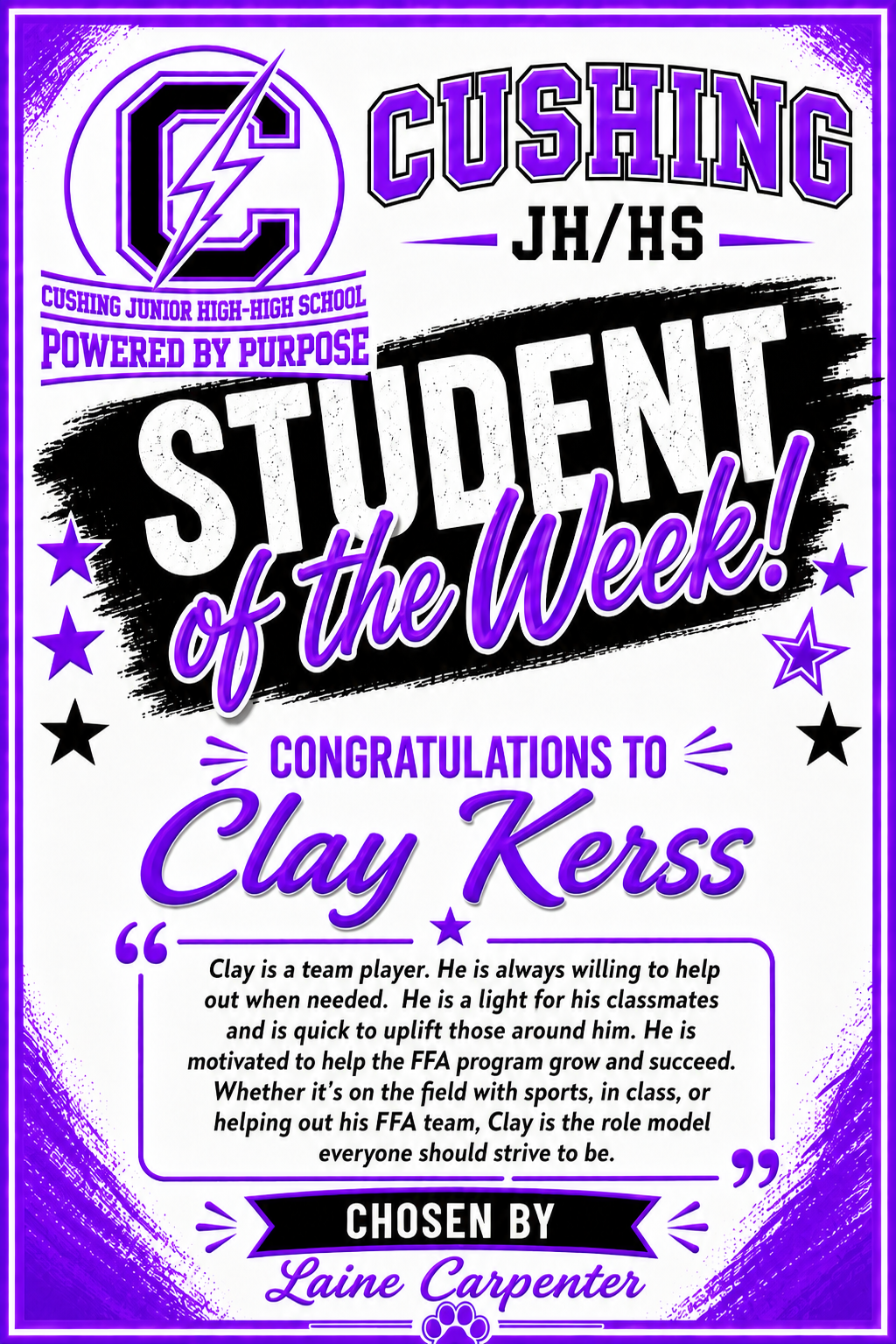 Students of the Week