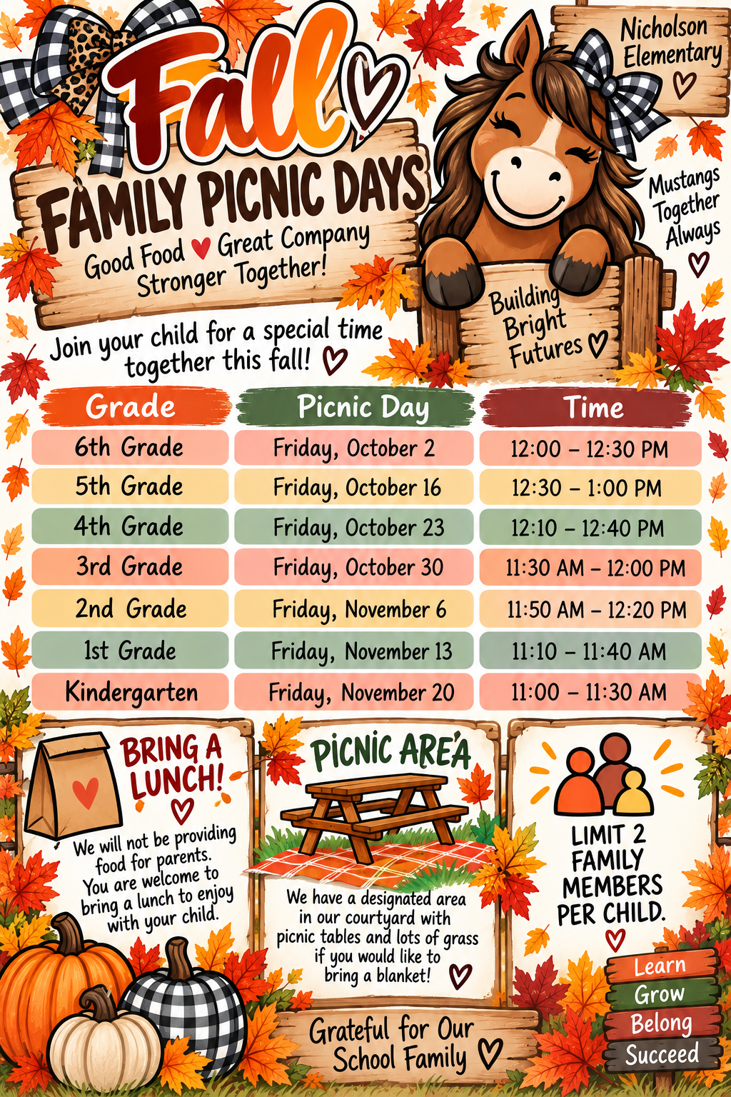 Fall Family Picnic Days