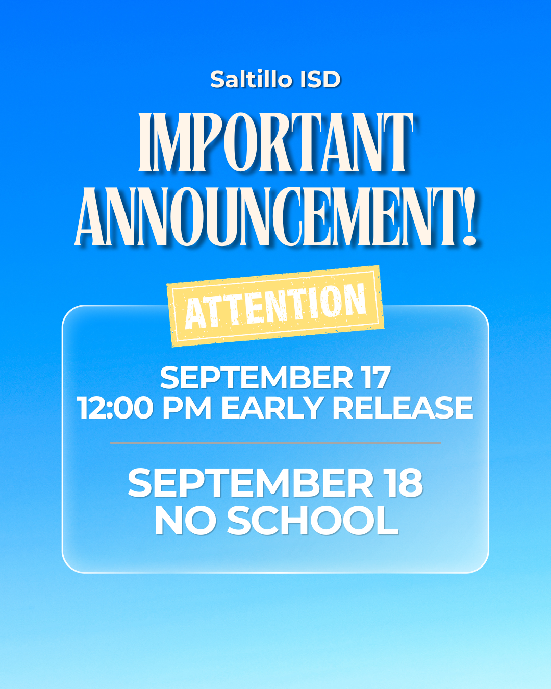 Early Release