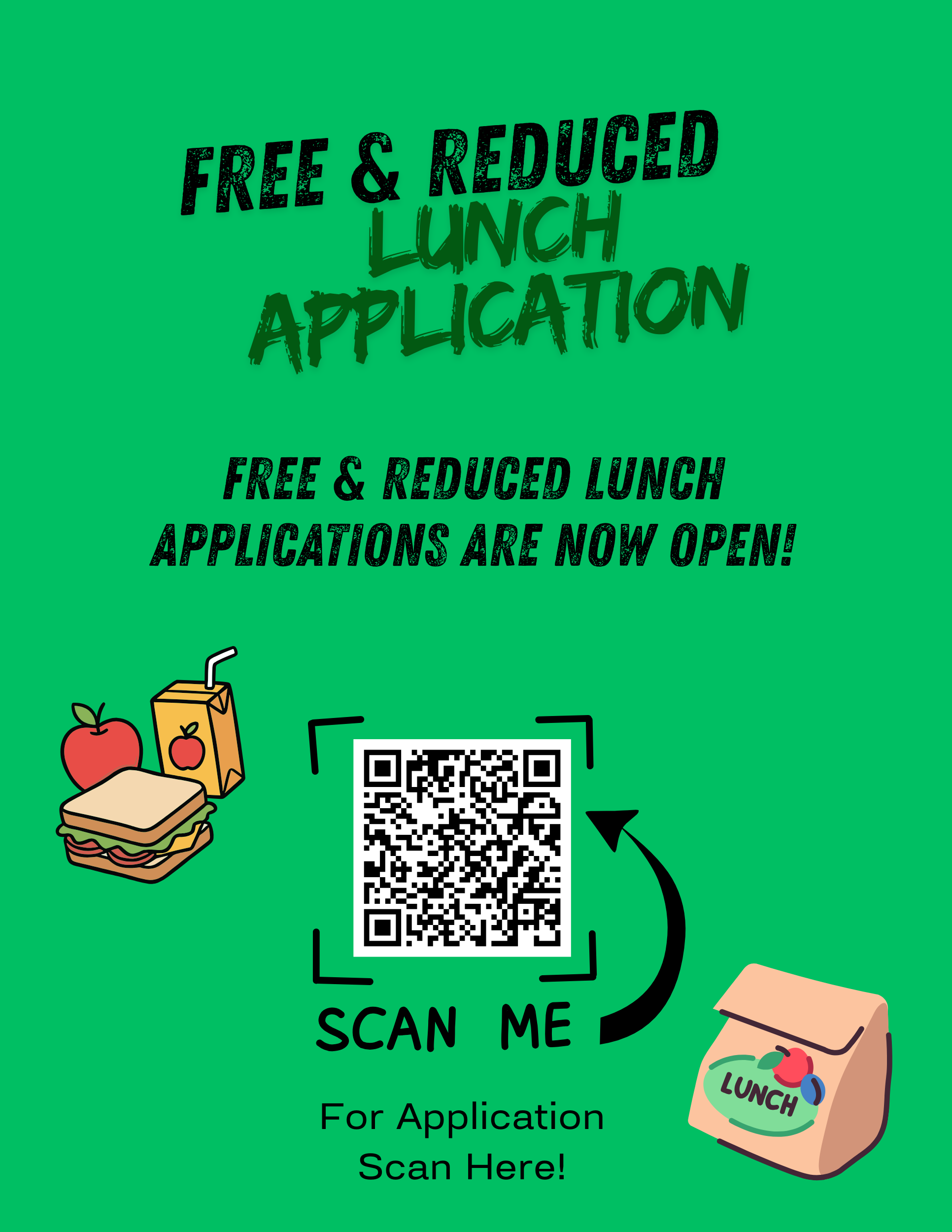 Free & Reduced Lunch Applications Are Now Open! 