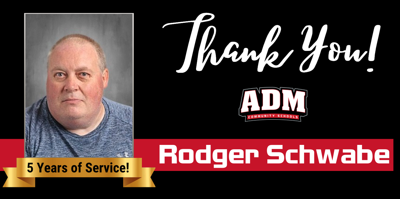 Rodger Schwabe ~ 5 Years of Service!