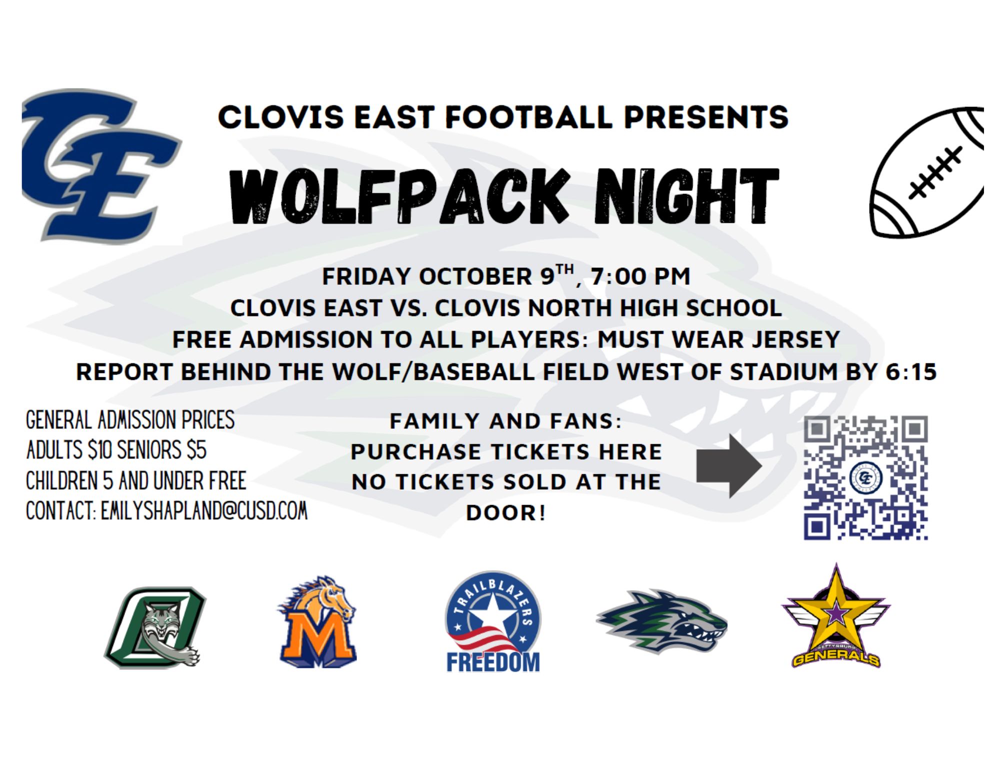 CE Elementary Football night