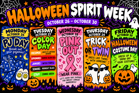 KHS Halloween Spirit Week: October 26–30