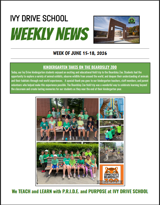 Ivy Drive Weekly News - Week of June 15-18