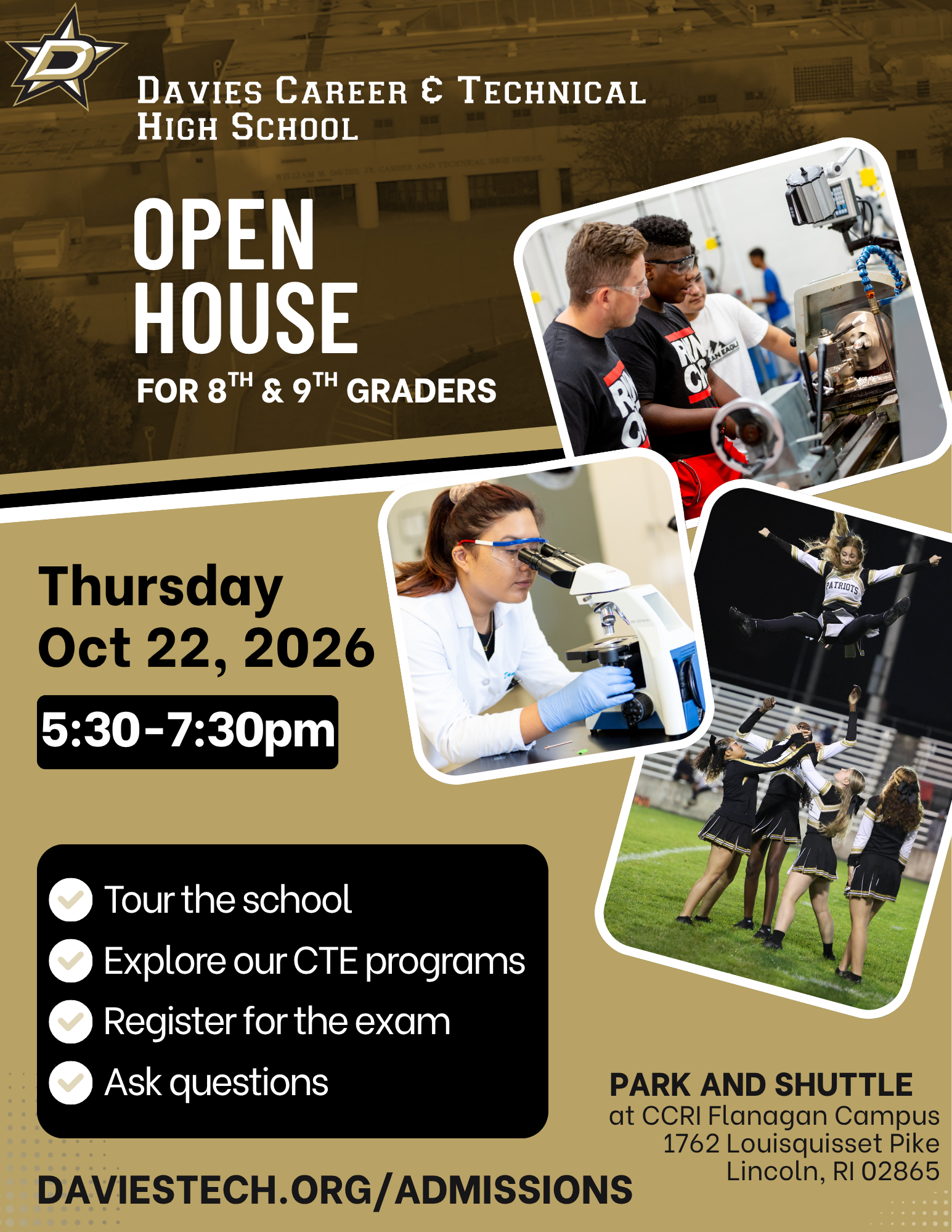 Davies' Annual Open House - Thurs. Oct 22, 5:30-7:30pm