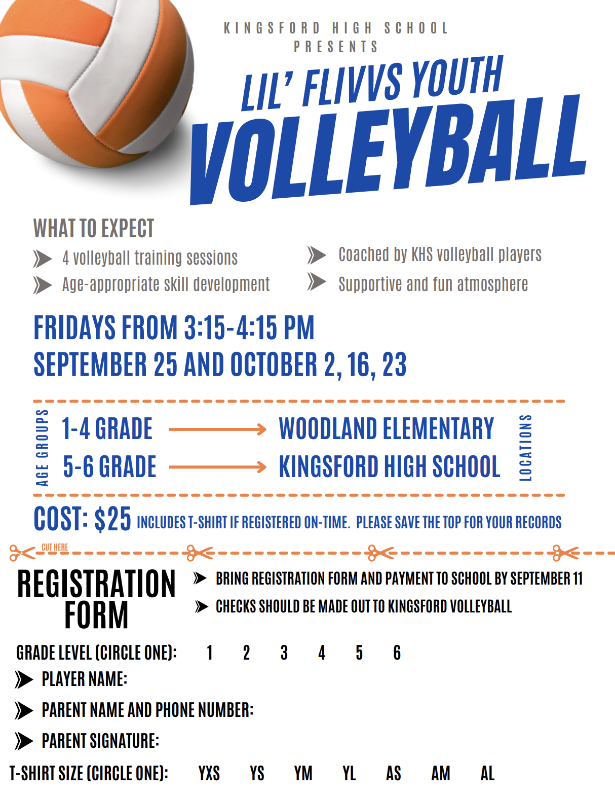 Lil’ Flivvs Youth Volleyball is back!