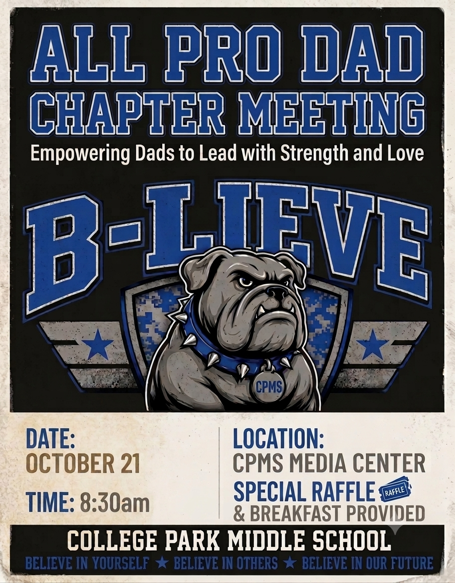 📢 All Pro Dad Chapter Meeting! 📢 10/21/2026