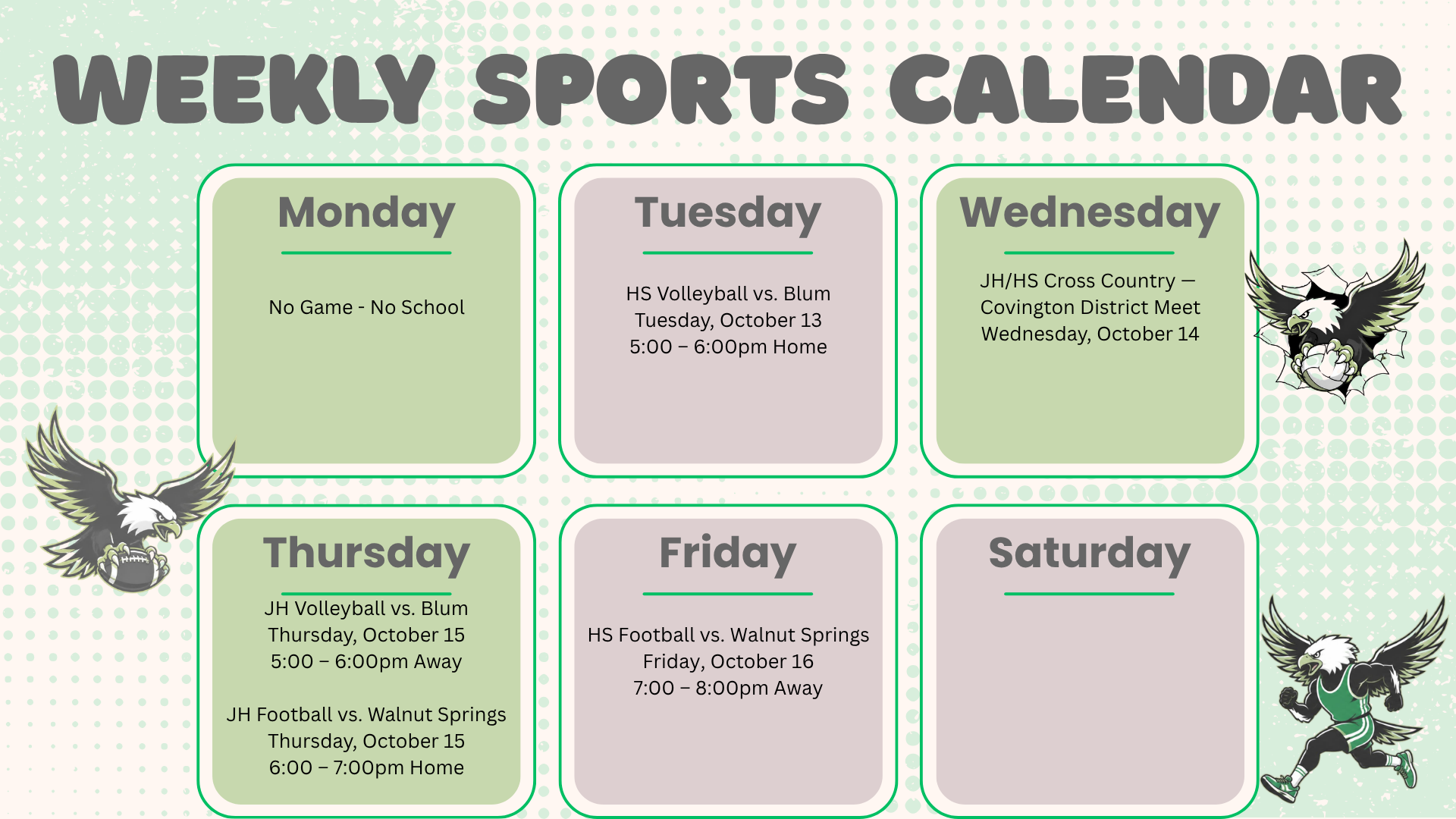 This Week In Sports