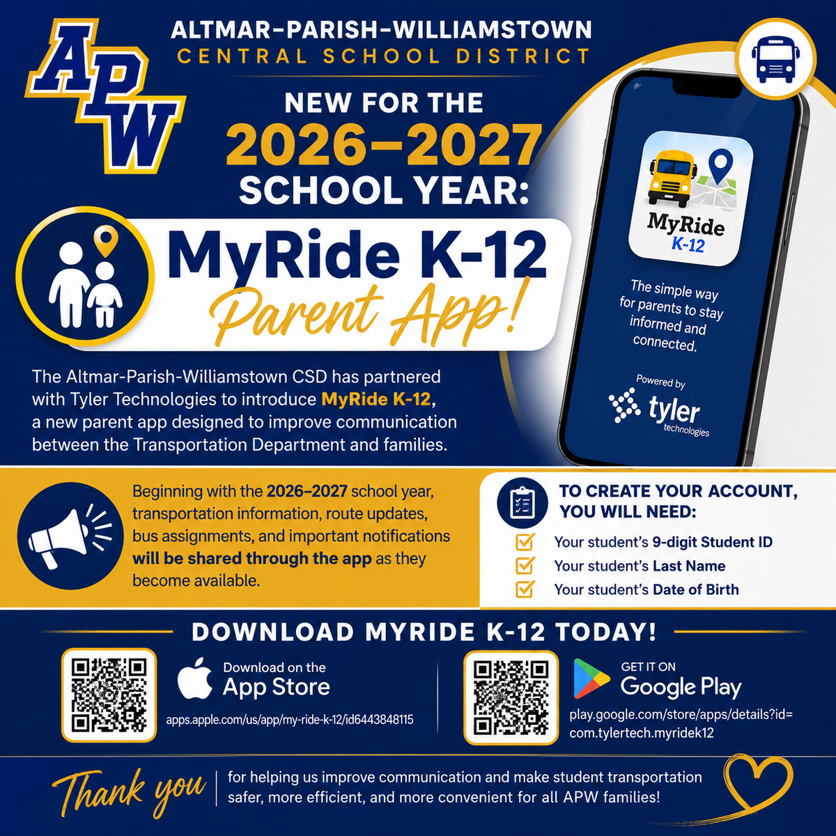 🚍 Exciting Transportation Update for Families! 📱