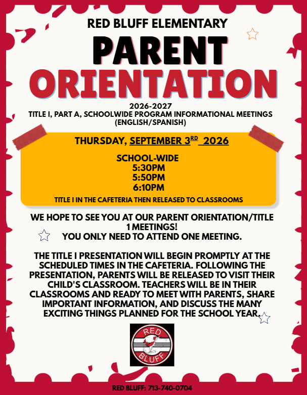 Parent Orientation TONIGHT!