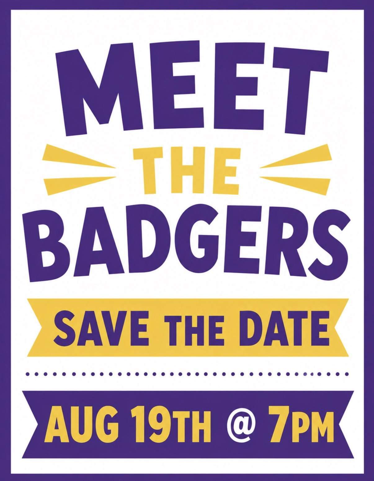 MEET THE BADGERS