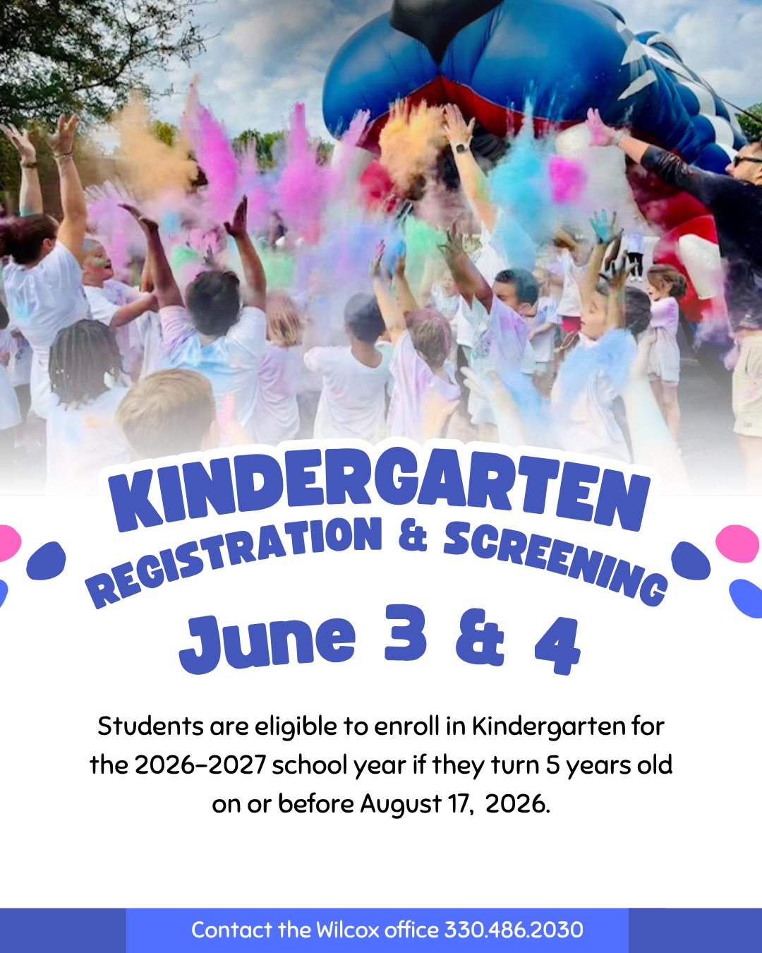 🎒 Kindergarten Registration & Screening is Here! 🎉