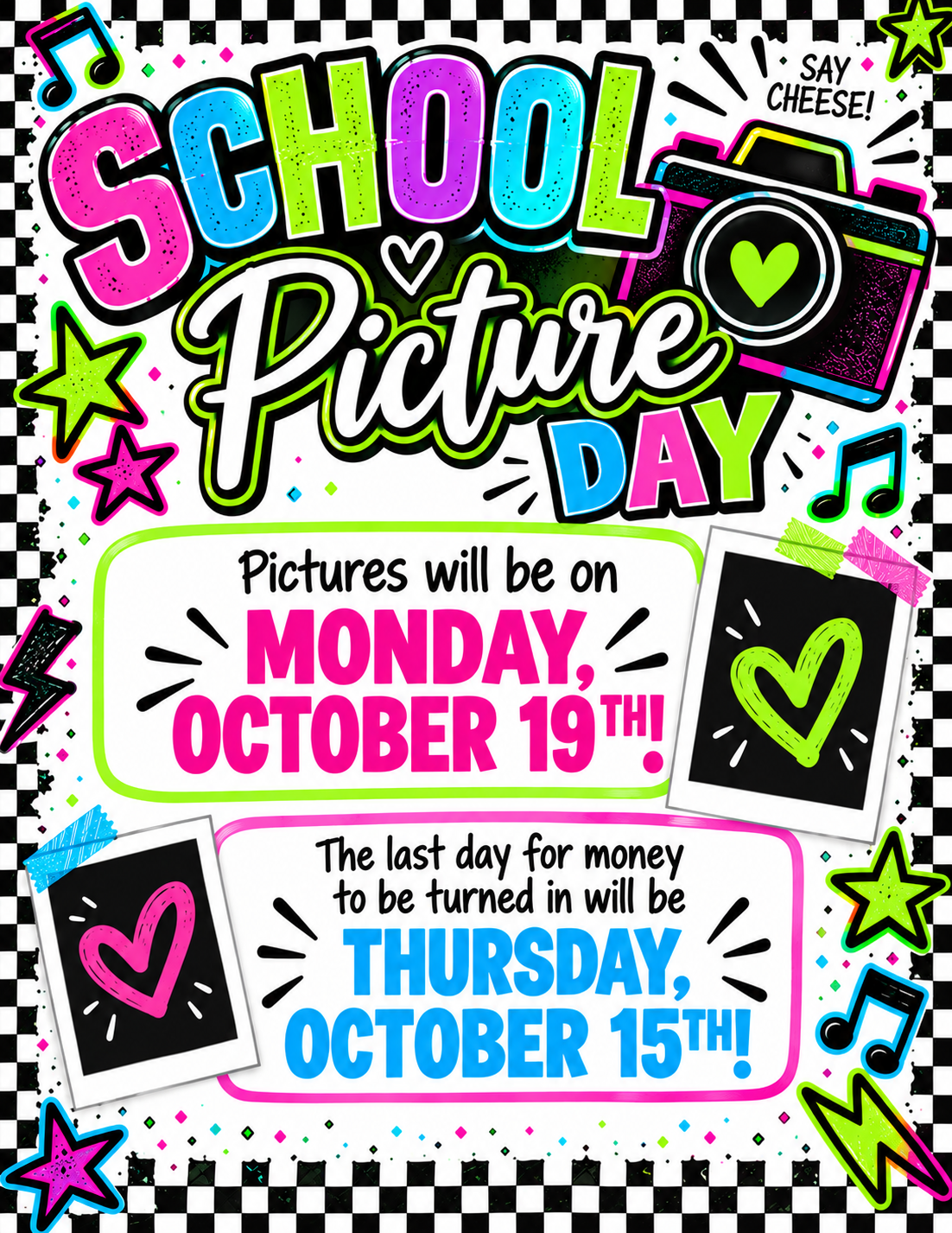 School Picture Information. 