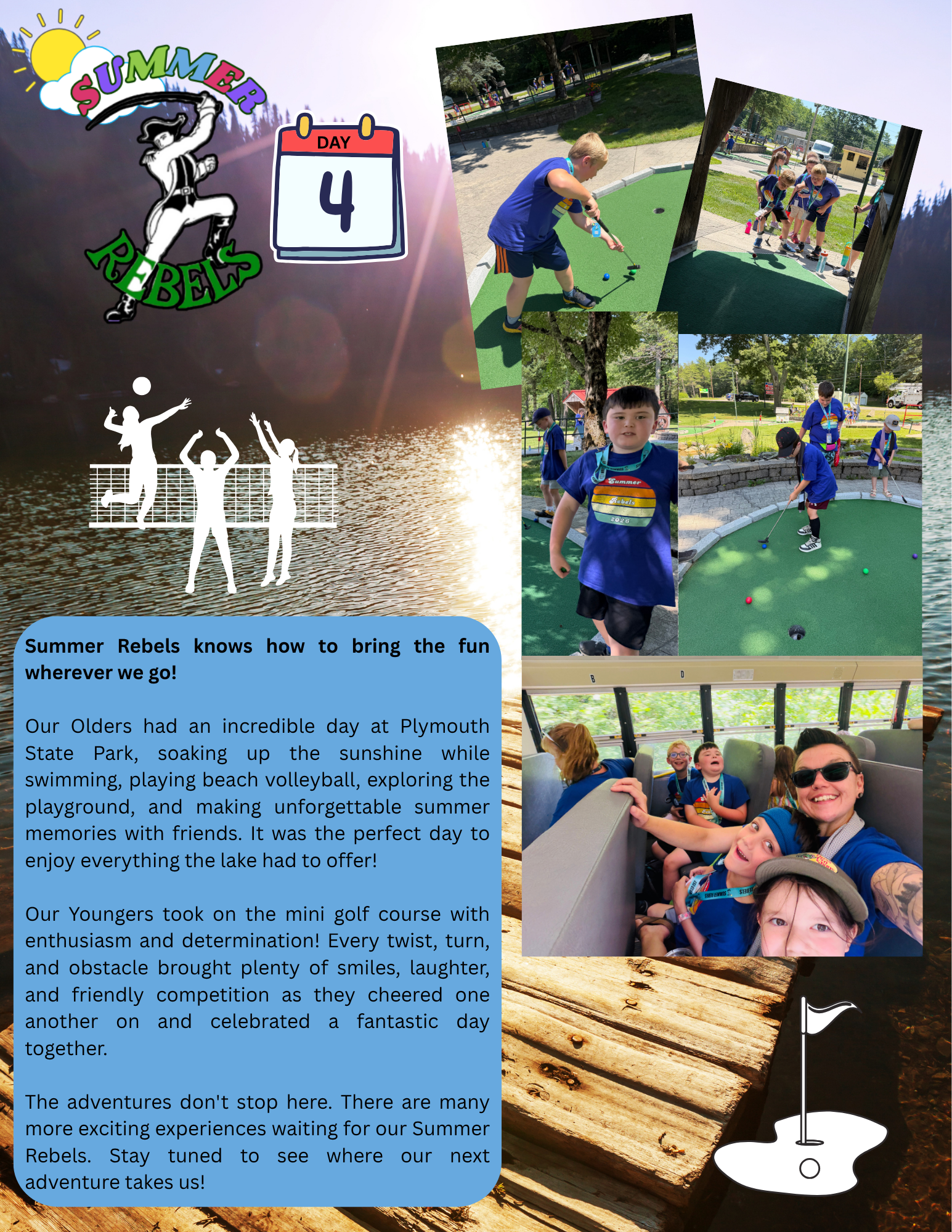 Summer Rebels Day 4 & Important Reminders for Friday, July 10, 2026