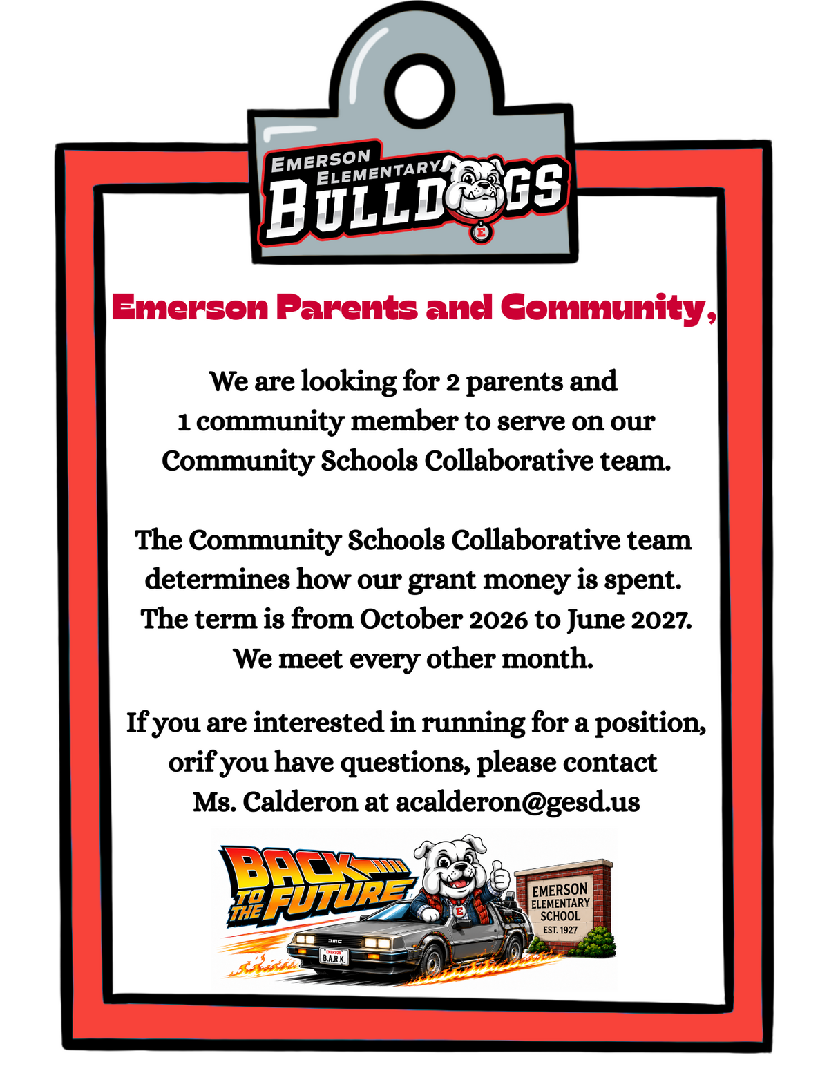 Do you want to be part of the Community Schools Collaborative Team? 