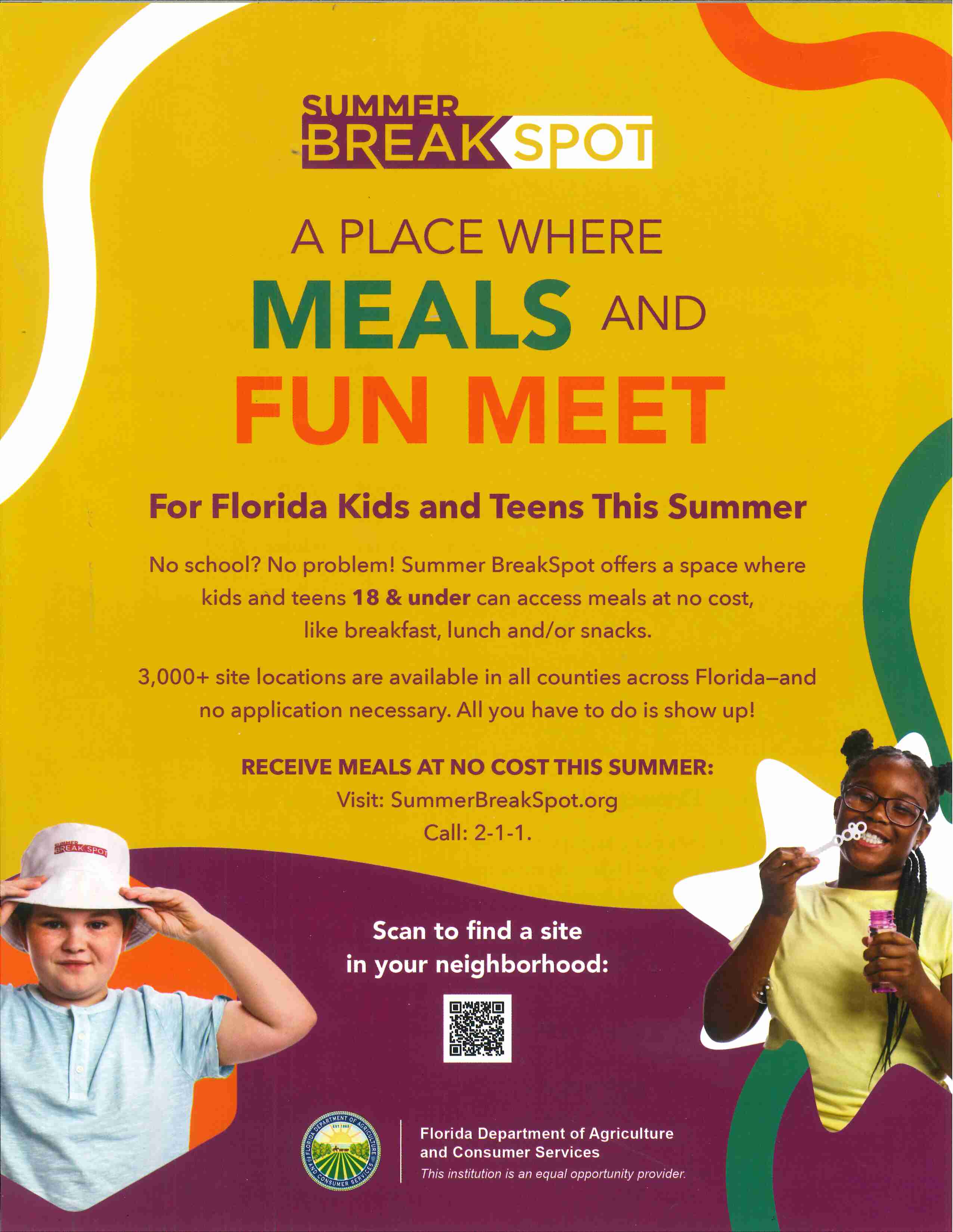 Free Summer Meal for Kids - 2026 Food Service Program