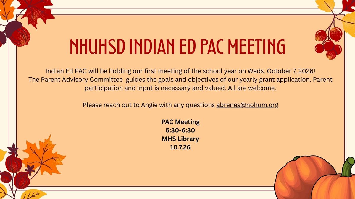 Indian Ed Parent Advisory Committee Meeting 