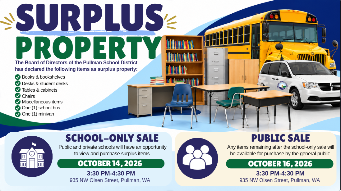  School District Surplus Sale - Open to the Public!