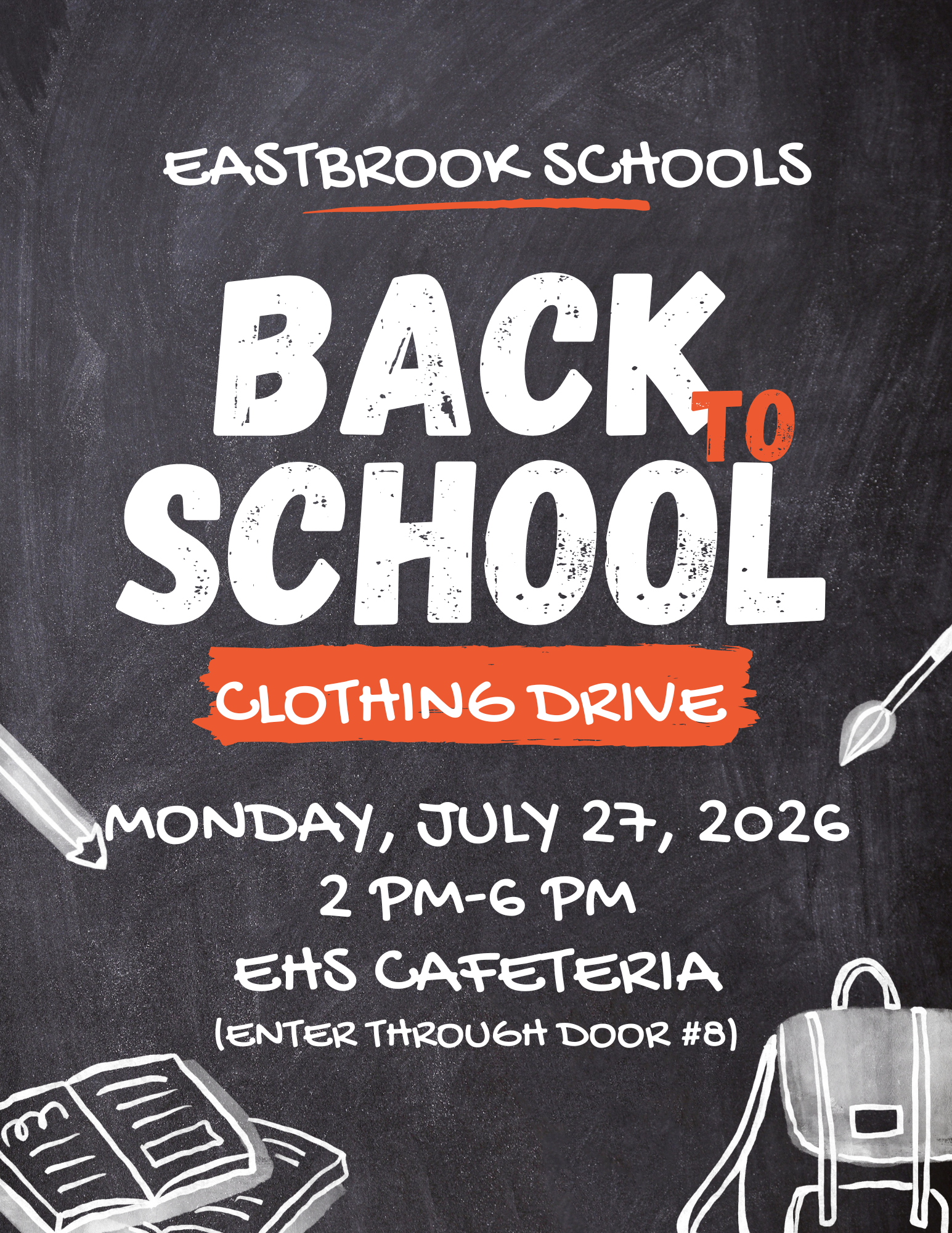 July 27th - Clothing Drive for Eastbrook Families 