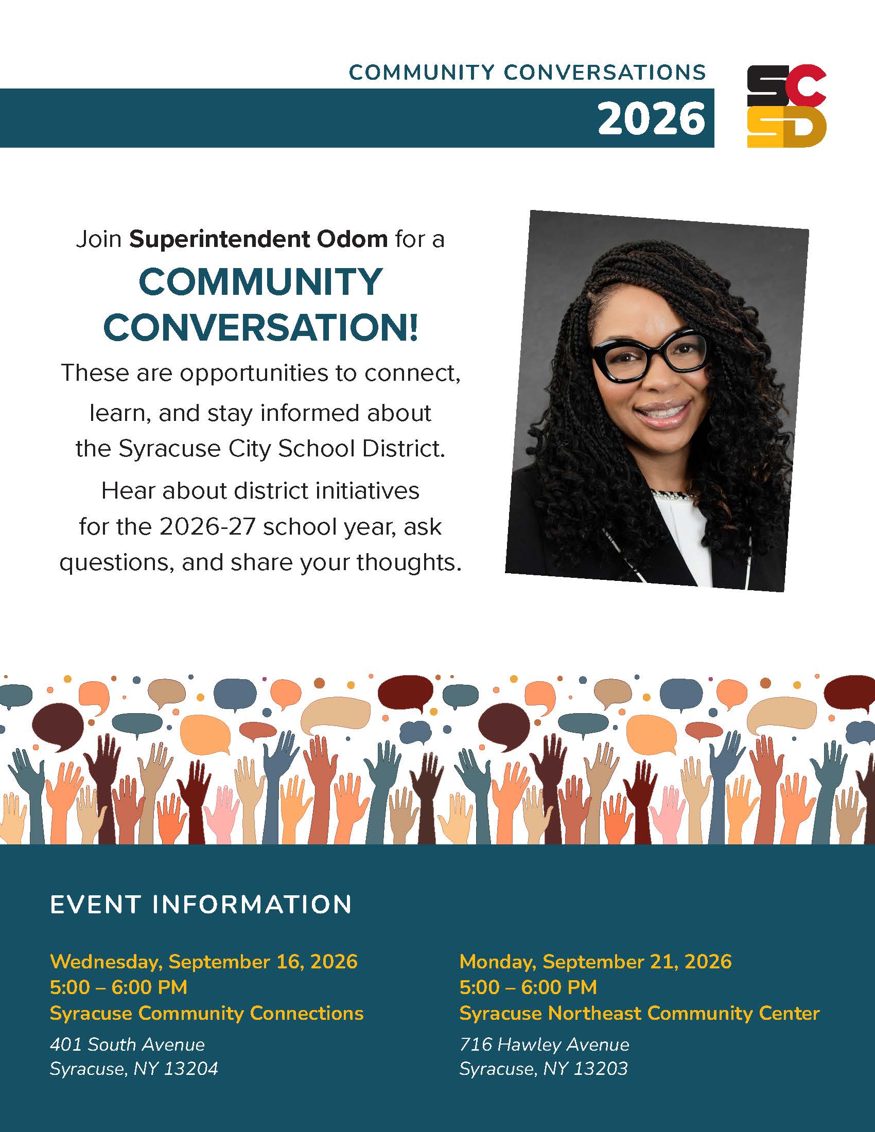 Superintendent Odom to Hold Community Conversations 