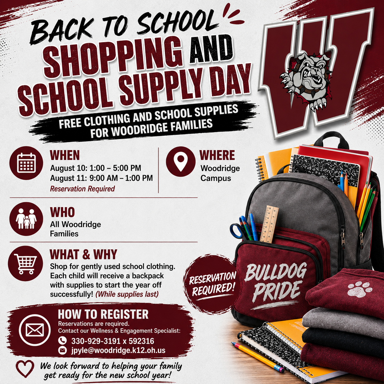 Back to School Shopping & School Supply Day