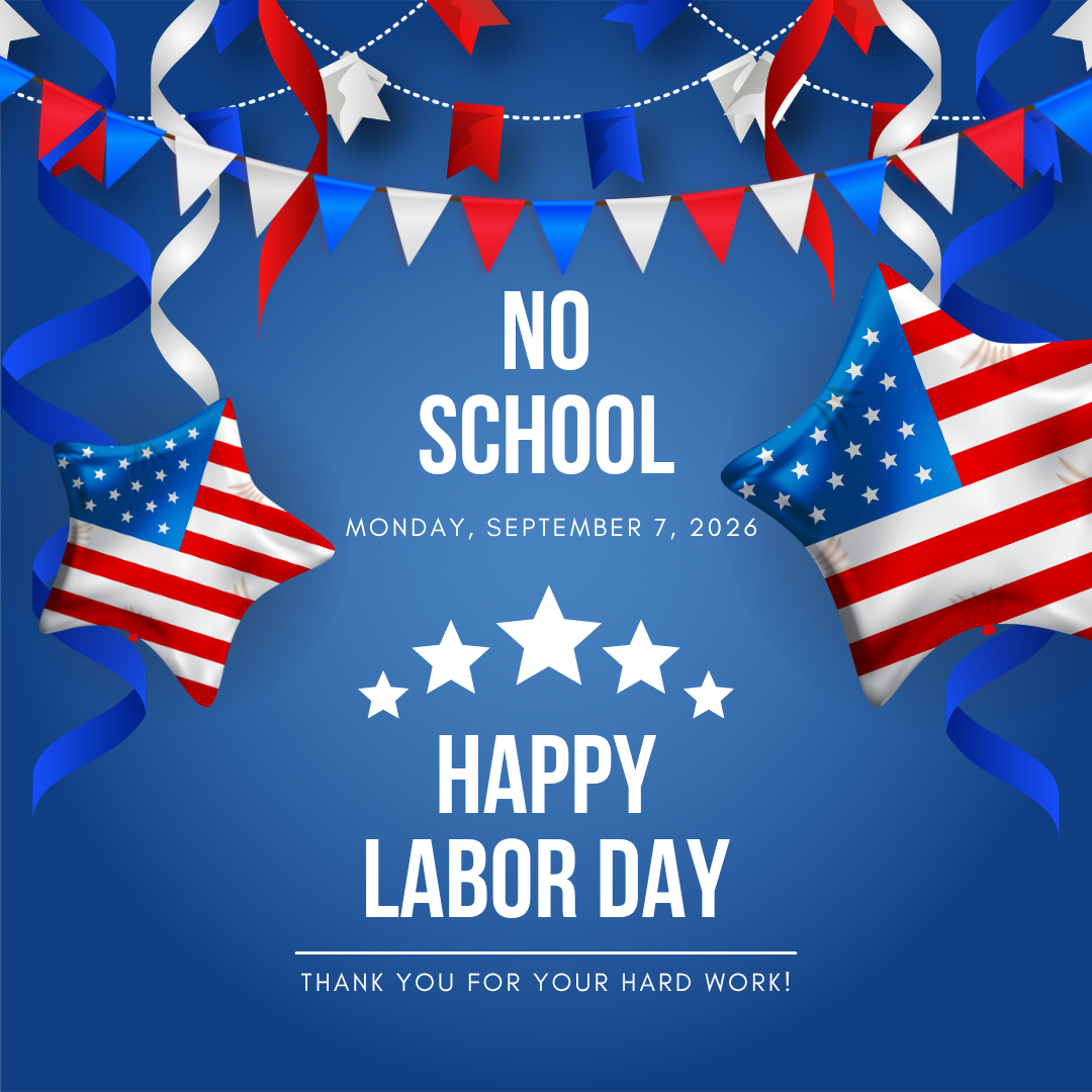 No School - Monday, September 7, 2026