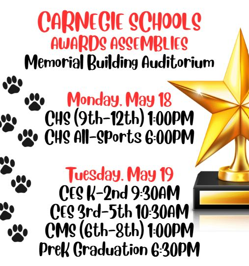 CPS Awards Assemblies Schedule