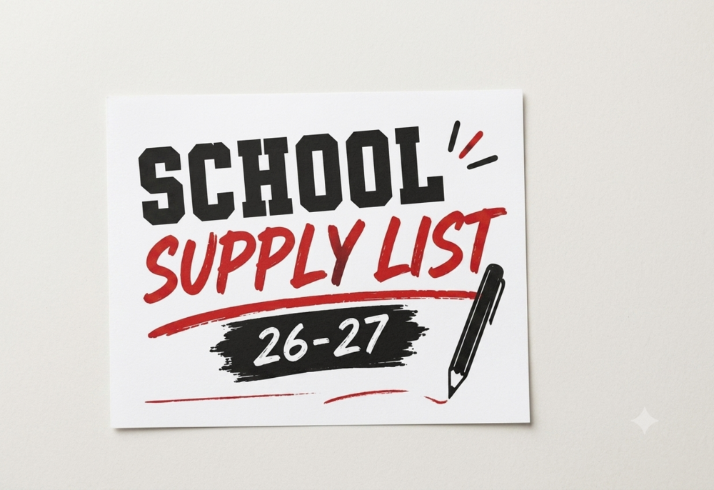 School Supply Lists 2026-27 