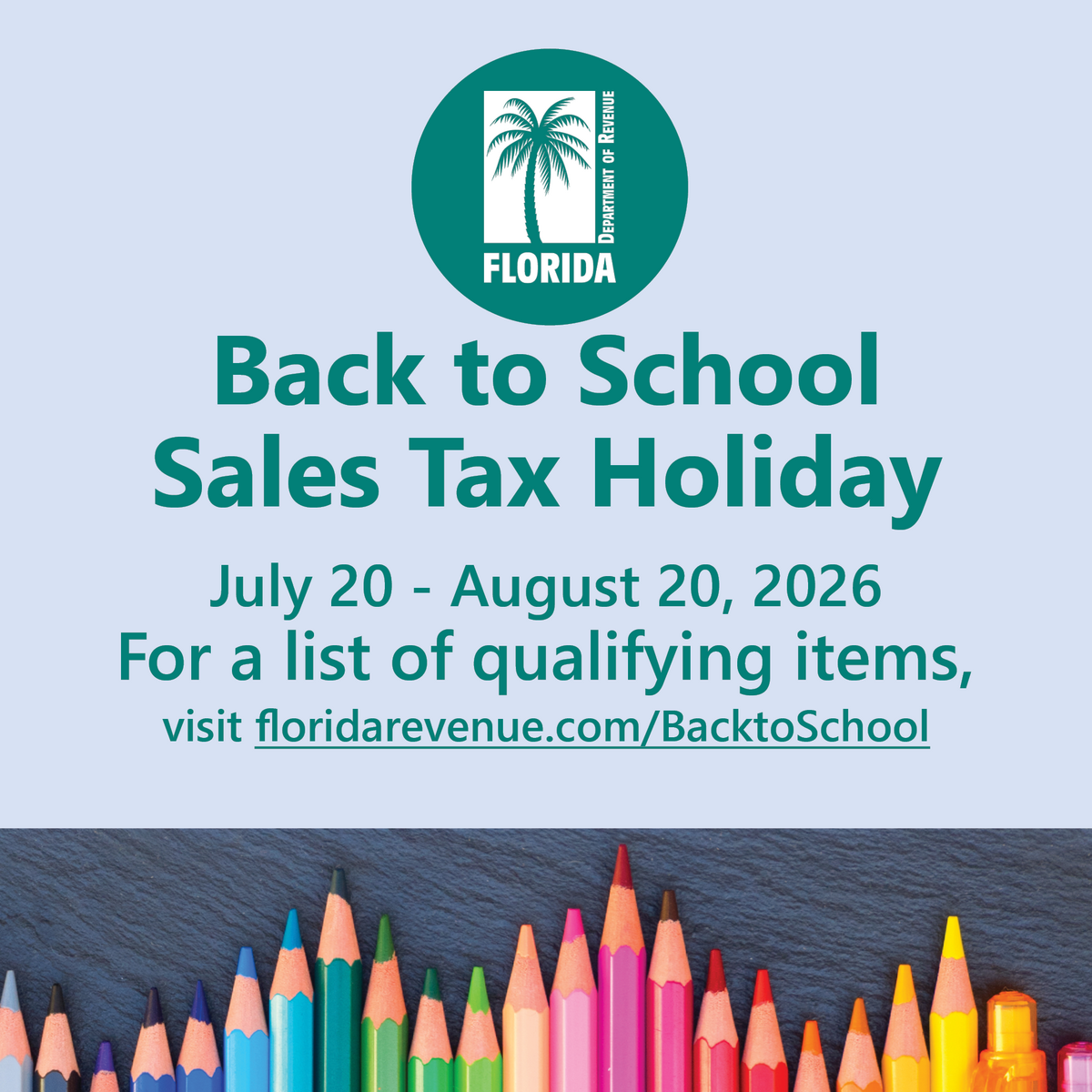 Back-to-School Sales Tax Holiday is Happening Now!