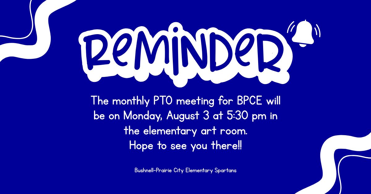 August PTO Meeting