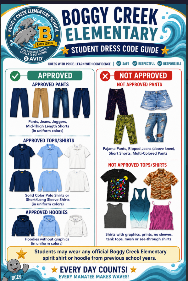  2026/2027 Student Dress Code & Code of Conduct Reminders