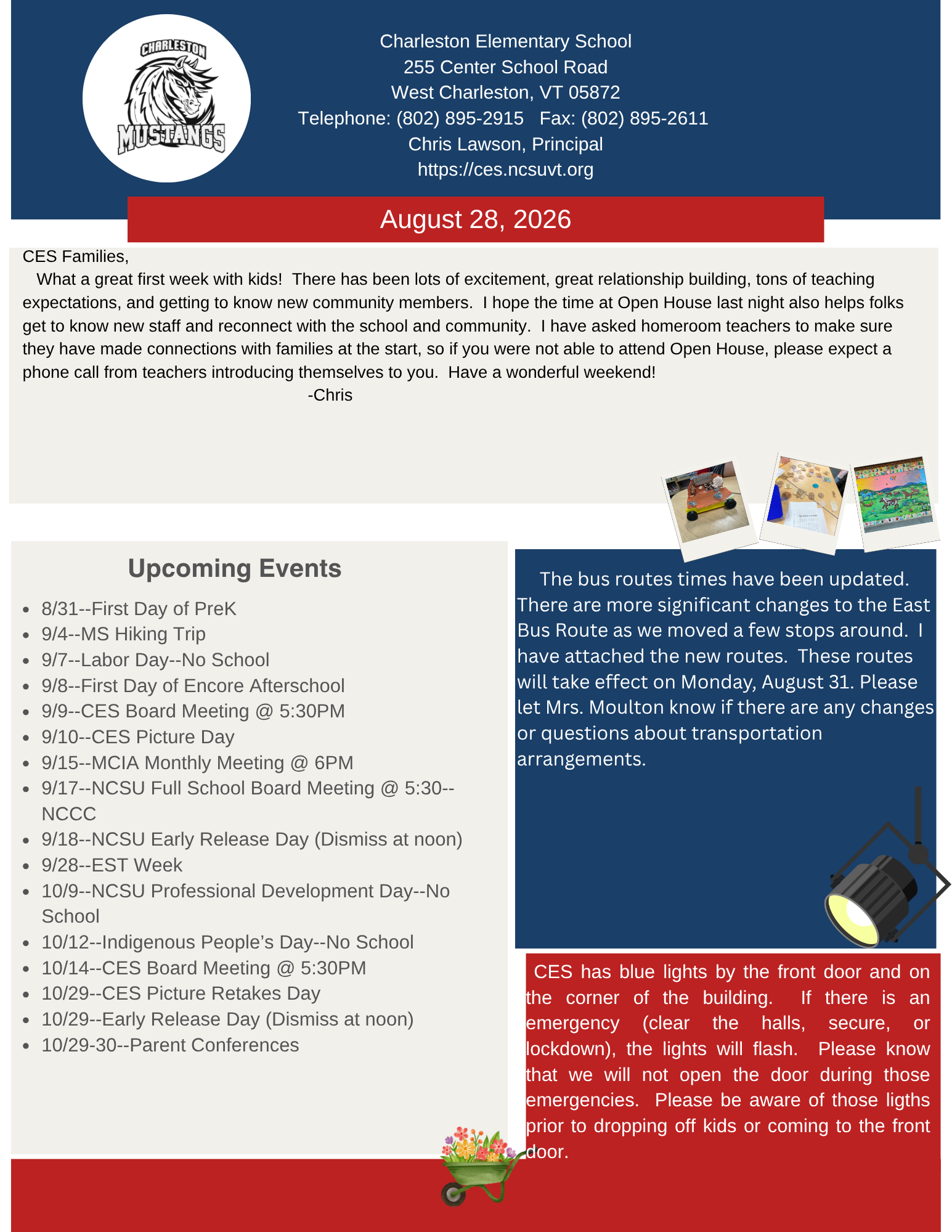 8/28 CES Weekly Newsletter