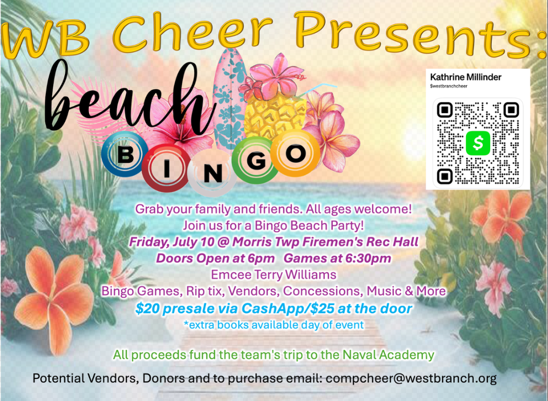 Beach Bingo - WB Cheer July 10, 2026
