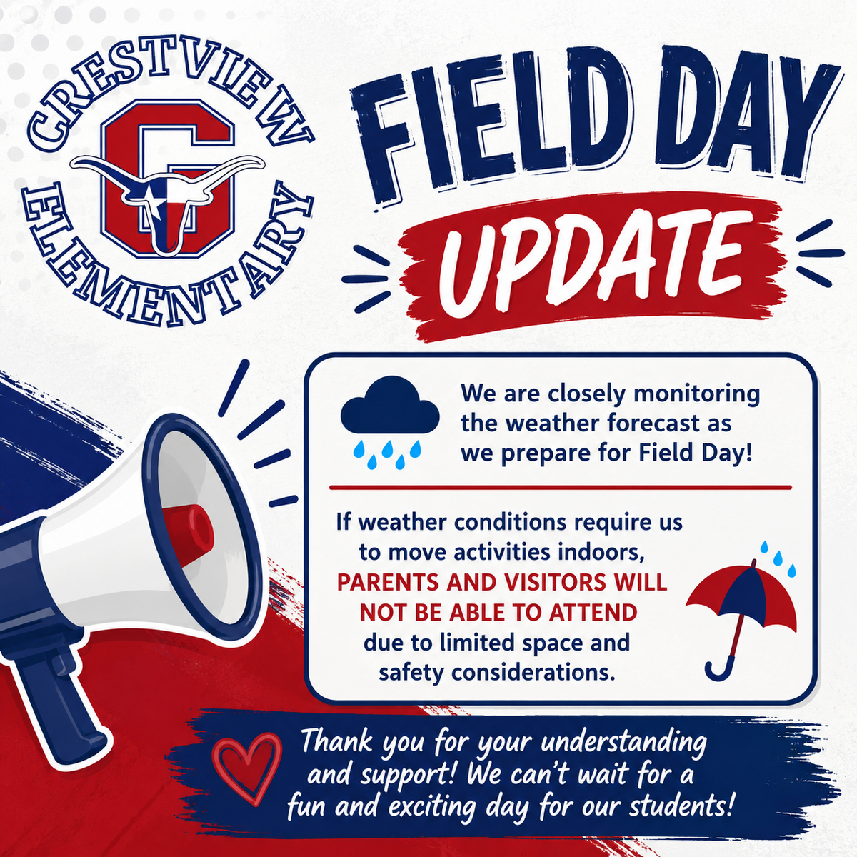 Field Day Weather Update