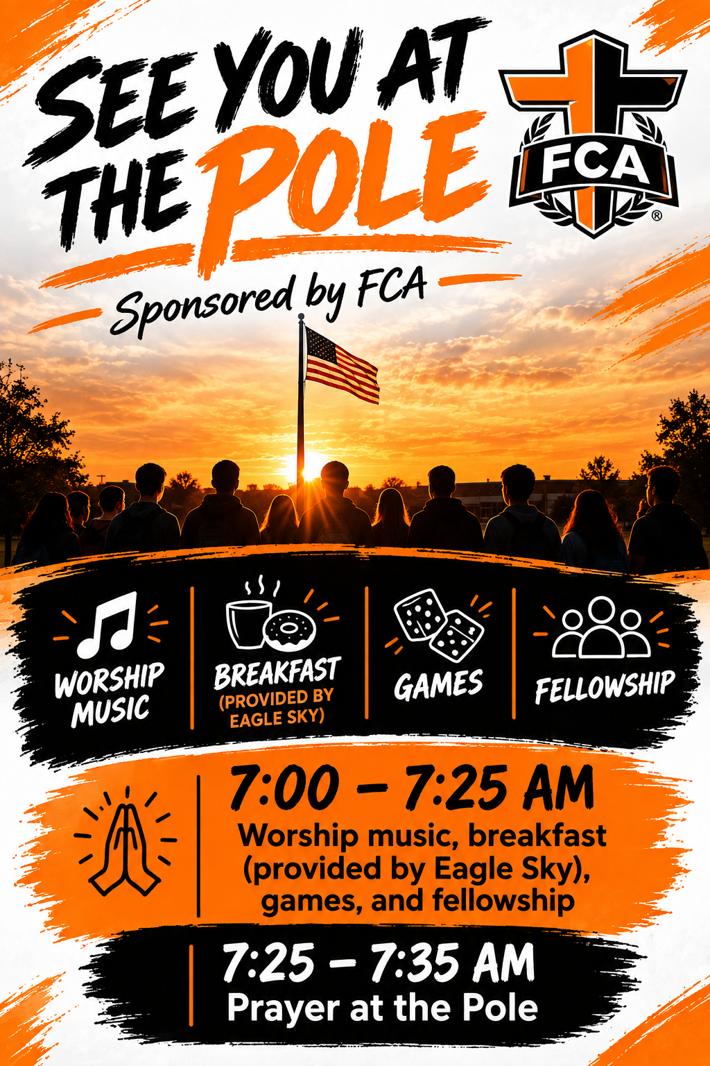 FCA- See You at the Pole-WEDNESDAY 9/23